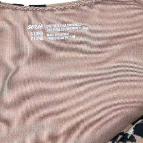 Aerie Women's Leapard Wrap Full One Piece Swimming Suit Size Small Long - Picture 8 of 8